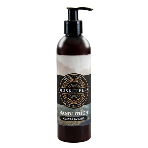 Musketeers Feuchtigkeitsspendende Handcreme für den täglichen Gebrauch für Männer und Frauen, angereichert mit Süßmandelöl, pflegende und feuchtigkeitsspendende Lotion, Himalaya-Zedern- und Jasminduft Musketeers Feuchtigkeitsspendende Handcreme für den täglichen Gebrauch für Männer und Frauen, angereichert mit Süßmandelöl, pflegende und feuchtigkeitsspendende Lotion, Himalaya-Zedern- und Jasminduft von Musketeers