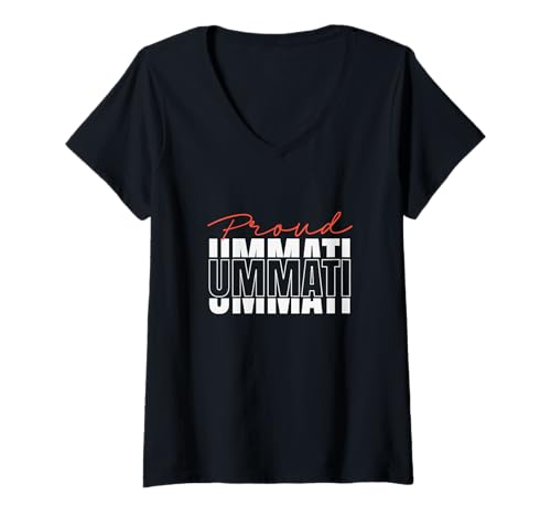 Damen Islamisches Design für Muslime - Koran Islam Muslim Dua T-Shirt mit V-Ausschnitt Damen Islamisches Design für Muslime - Koran Islam Muslim Dua T-Shirt mit V-Ausschnitt von Muslim Designs by Fasaza