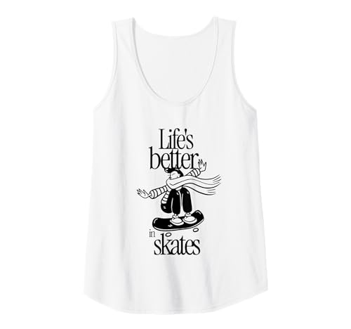 Damen Life's Better in Skates – Rollschuhlaufen, lustiges Zitat Tank Top Damen Life's Better in Skates – Rollschuhlaufen, lustiges Zitat Tank Top von Must Have for Skaters