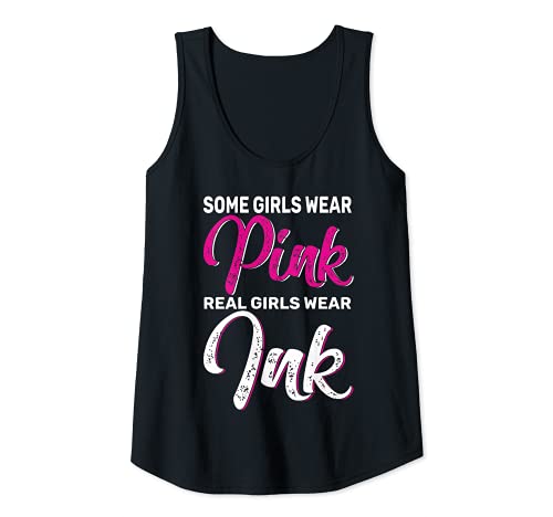 Damen Mädchen tragen Tinte, Tattoo-Künstler-Tattoo-Liebhaber, Geschenk Tank Top von Must Love Tattoos