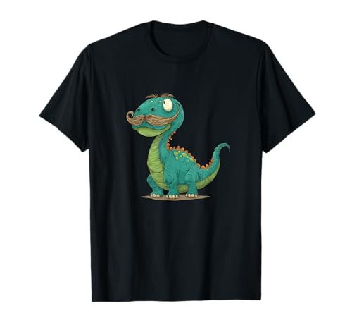 Schöner Dinosaurier-Look mit Bart für Jungen und Mädchen T-Shirt Schöner Dinosaurier-Look mit Bart für Jungen und Mädchen T-Shirt von Mustache Beard Dinosaur Outfit