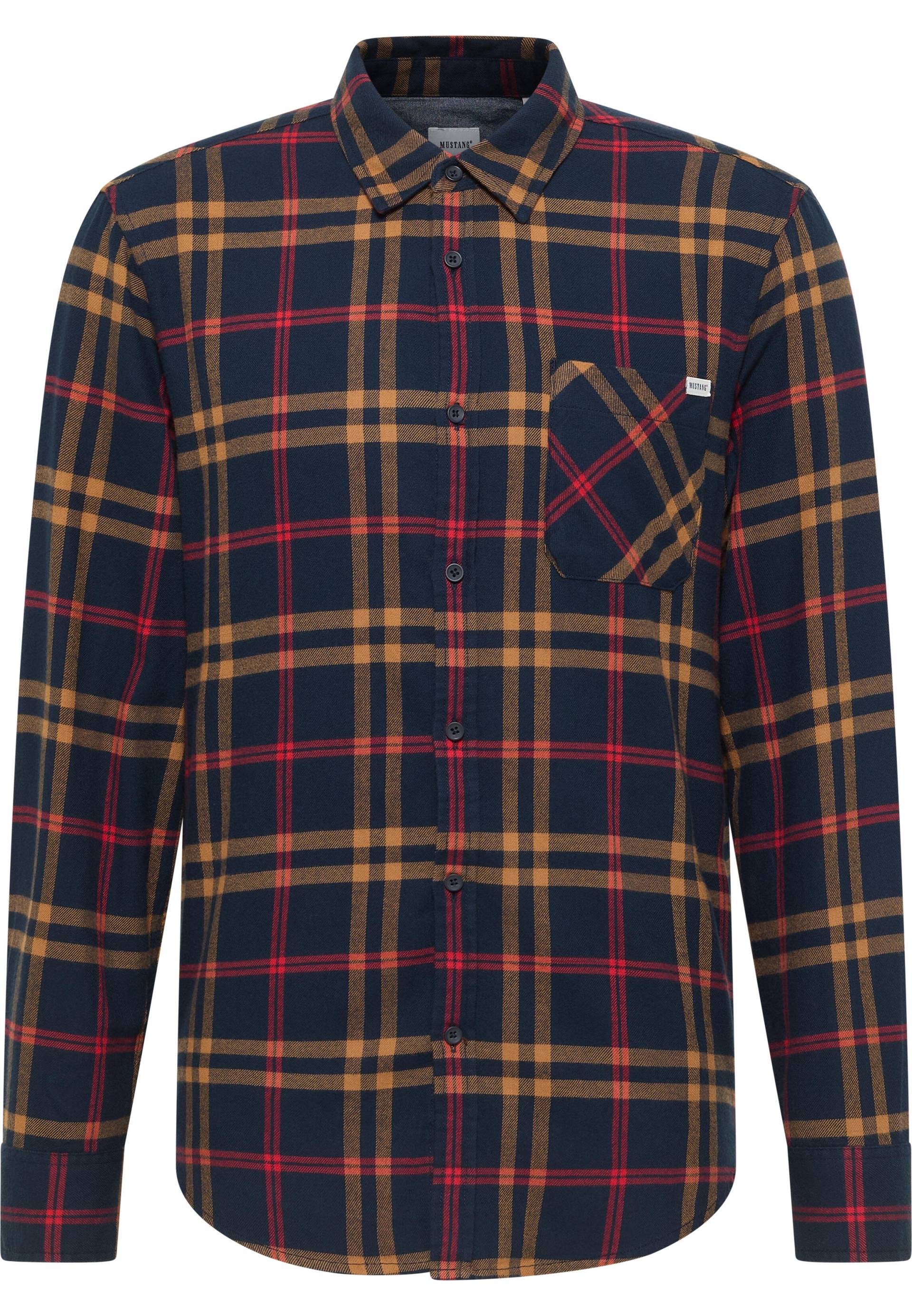 Mustang Jeans - Style Eastbridge check navy red - Gr. - 3XL von Mustang Jeans