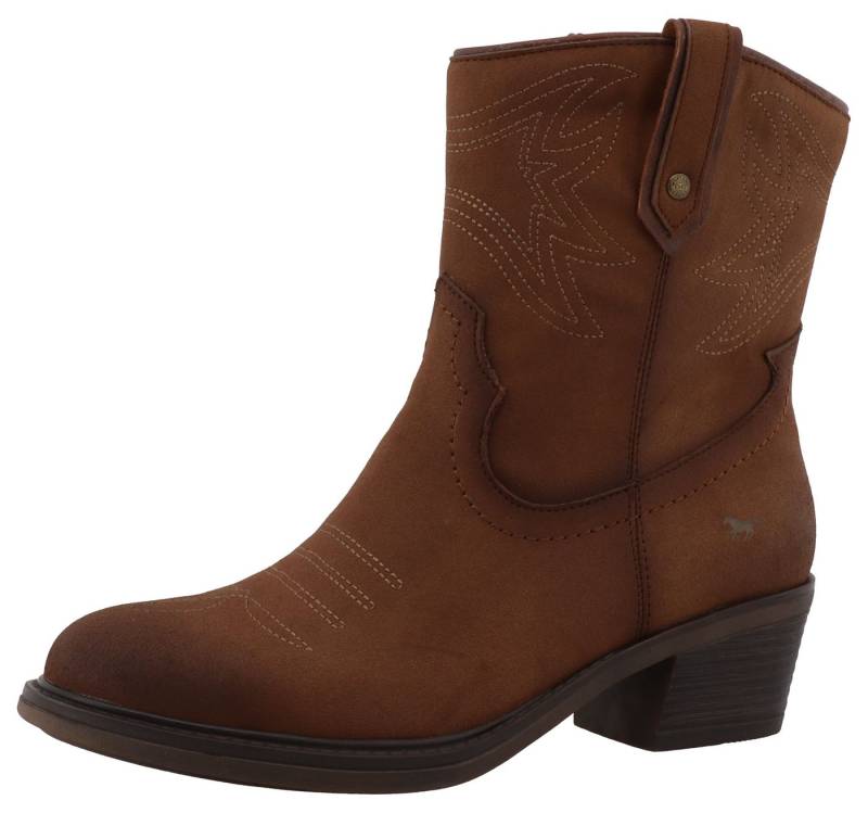 Mustang Shoes Bernadette Winterstiefelette Cowboystiefel, Winterboots mit Reißverschluss von Mustang Shoes