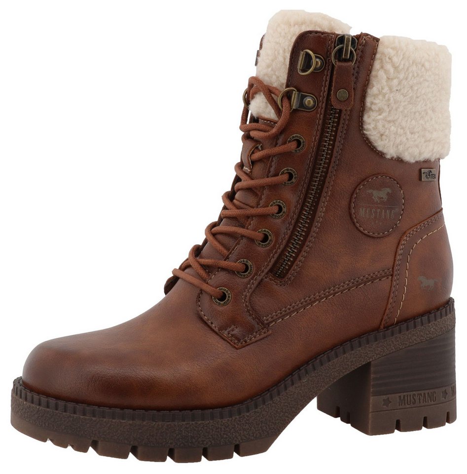 Mustang Shoes Caro Winterstiefelette Winterboots mit Blockabsatz von Mustang Shoes