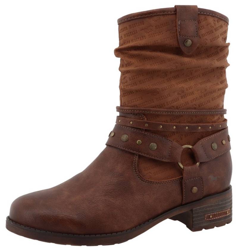 Mustang Shoes Fabienne Winterboots Stiefelette, Westernboots im Used-Look von Mustang Shoes