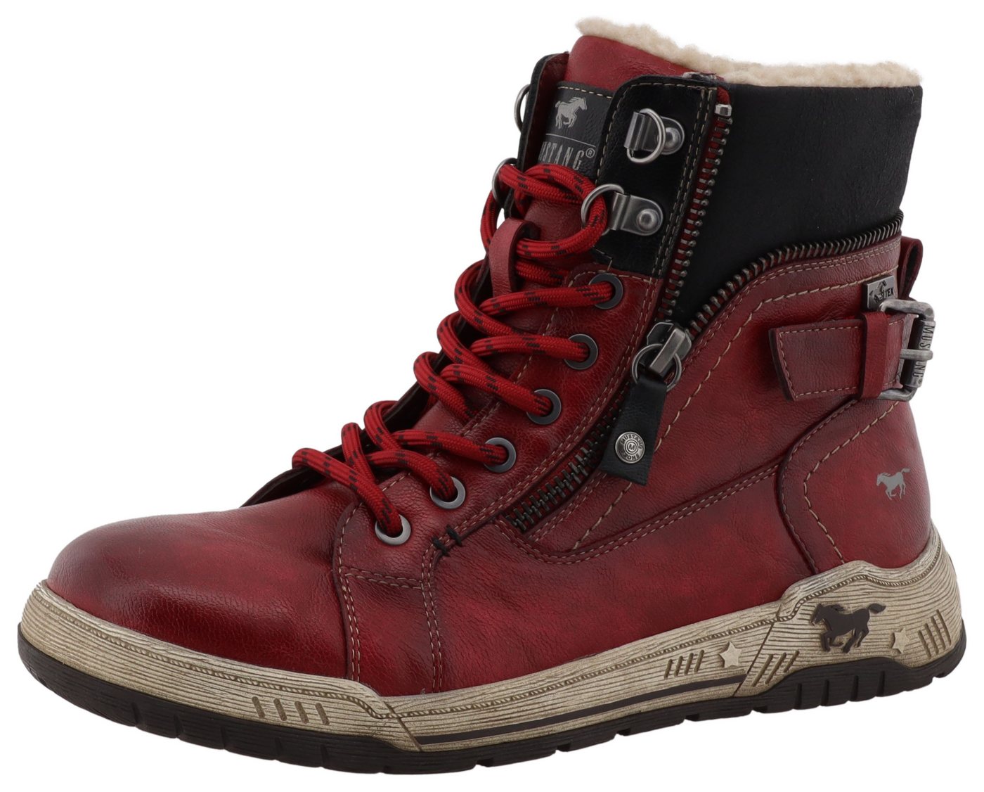 Mustang Shoes Ihana Winterboots High Top Sneaker, Winterboots mit Warmfutter und TEX von Mustang Shoes