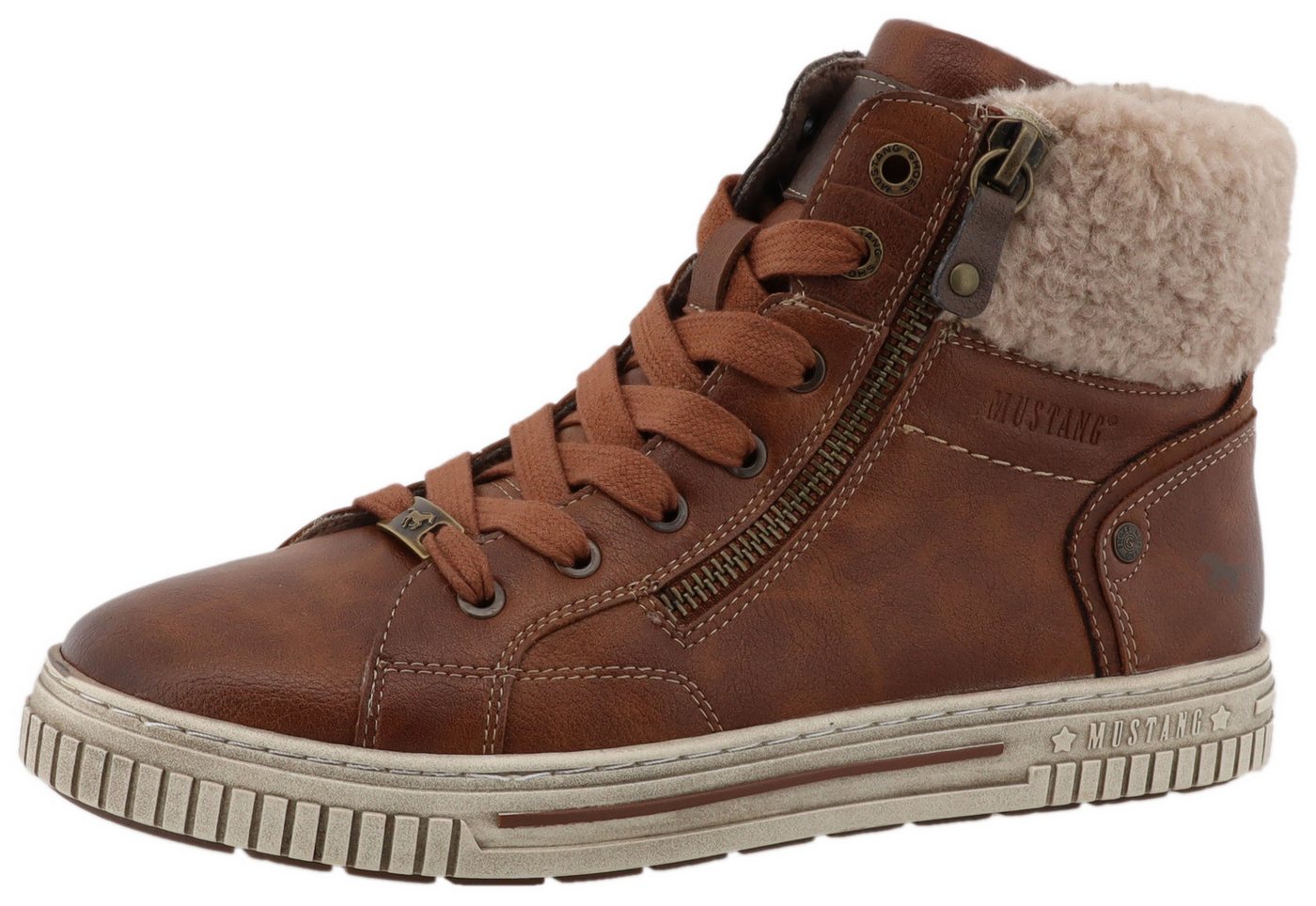 Mustang Shoes Janique Winterboots High Top Sneaker, Winterboots mit Warmfutter von Mustang Shoes