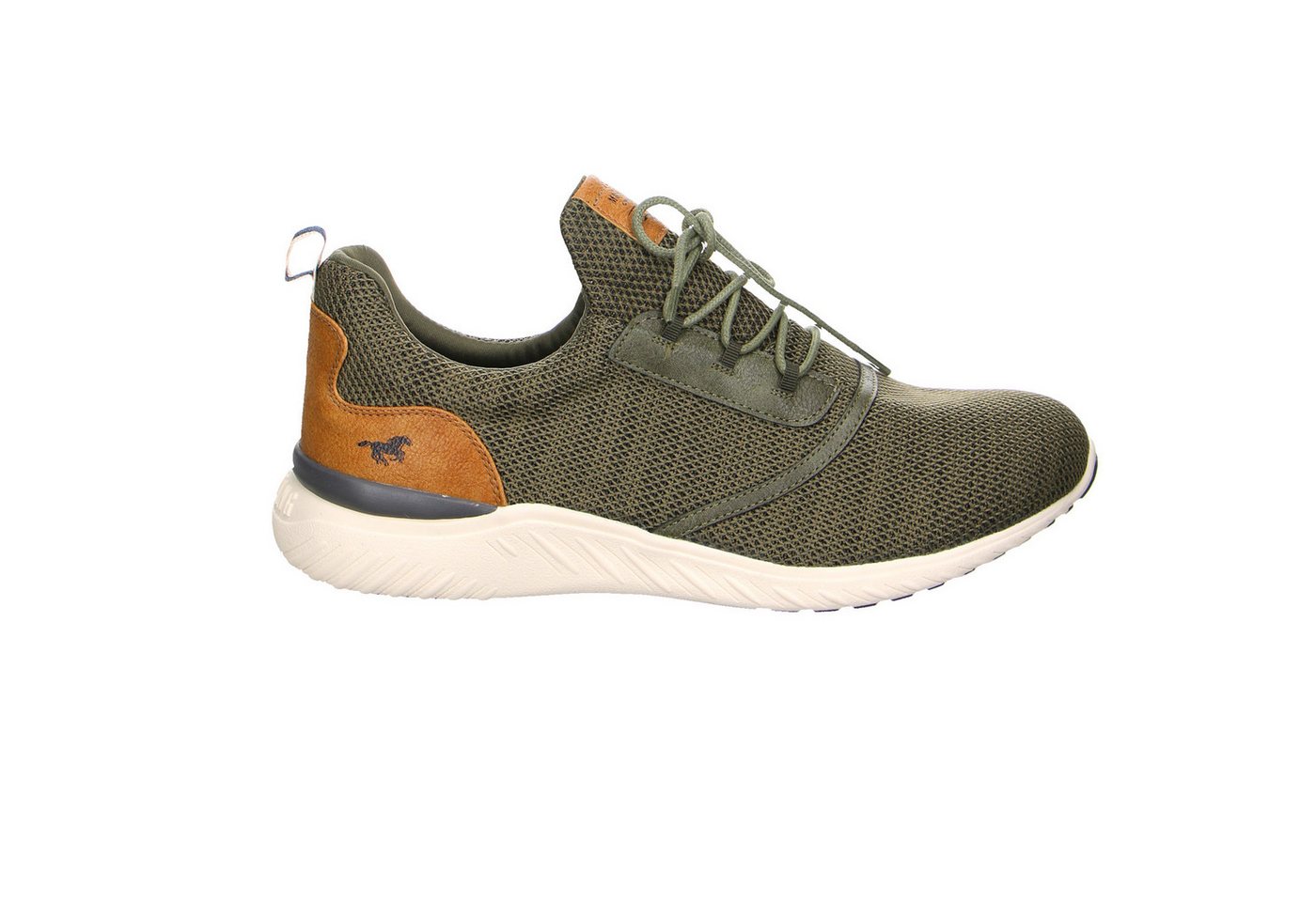 Mustang Shoes Mustang 826716 Khaki Leinen-Stoff Slipper grün Slipper von Mustang Shoes