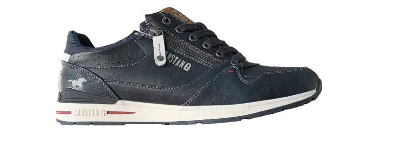 Mustang Shoes Mustang Herren Schnürhalbschuh 4154-304-820 navy blau Schnürschuh von Mustang Shoes