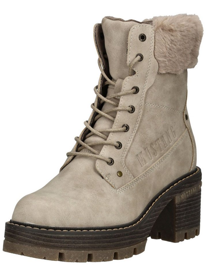 Mustang Shoes Mustang Shoes Stiefelette Lederimitat/Textil High-Heel-Stiefelette von Mustang Shoes