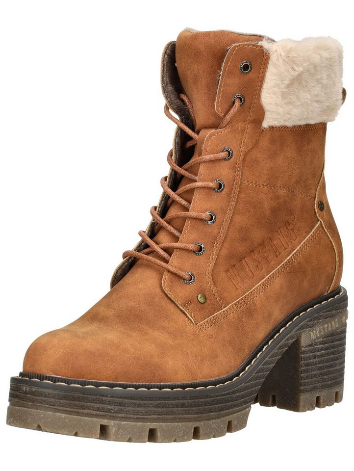 Mustang Shoes Mustang Shoes Stiefelette Lederimitat/Textil High-Heel-Stiefelette von Mustang Shoes