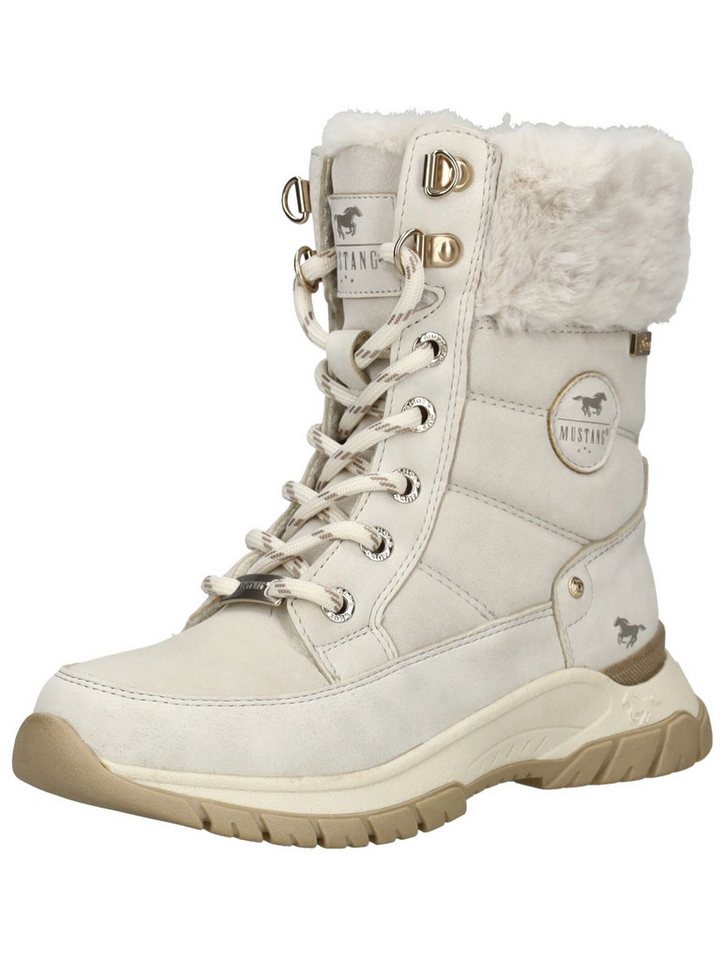 Mustang Shoes Mustang Shoes Stiefelette Lederimitat/Textil Schnürstiefelette von Mustang Shoes