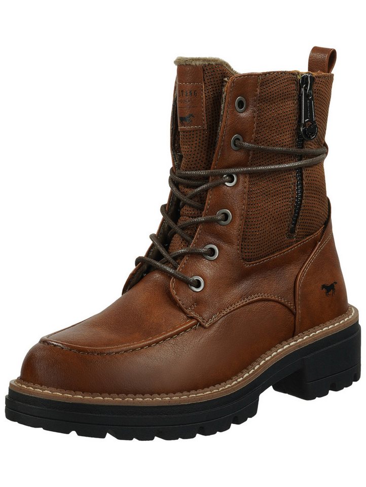 Mustang Shoes Mustang Shoes Stiefelette Lederimitat Schnürstiefelette von Mustang Shoes