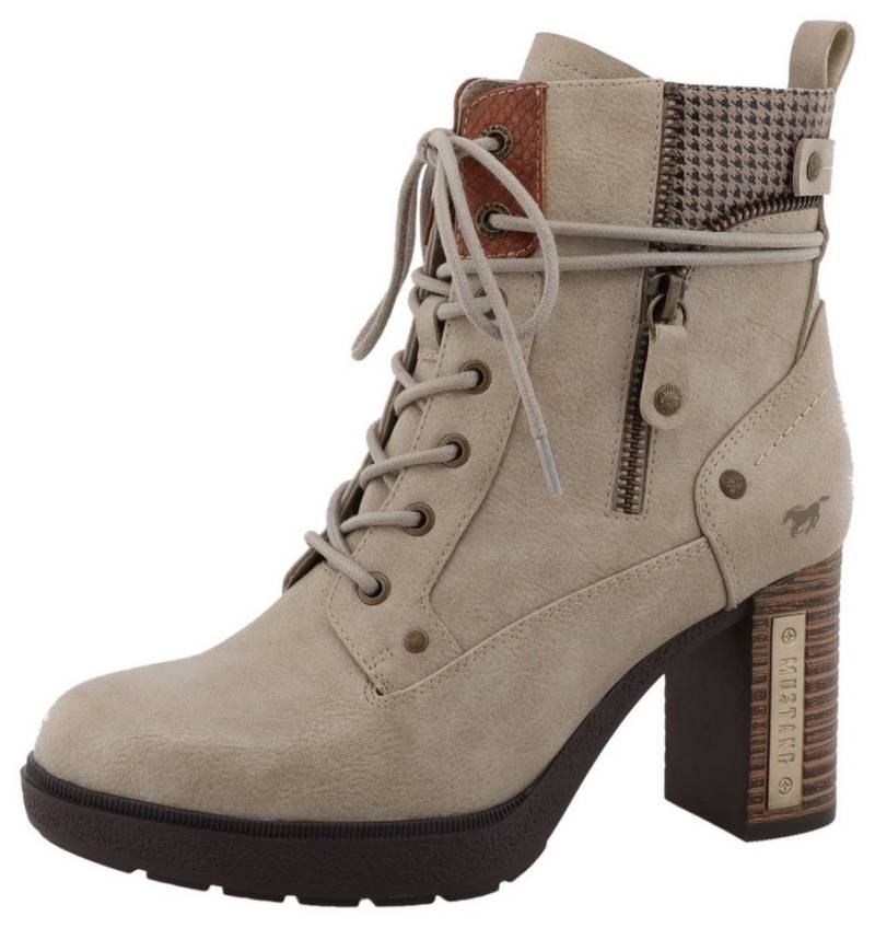 Mustang Shoes Nana Winterstiefelette Schnürstiefelette mit wärmendem Textilfutter von Mustang Shoes