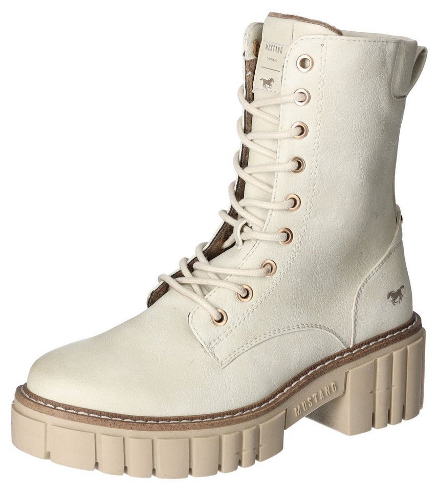 Mustang Shoes Schnürboots, Blockabsatz, Schnürstiefelette mit käftiger Profilsohle Mustang Shoes Schnürboots, Blockabsatz, Schnürstiefelette mit käftiger Profilsohle von Mustang Shoes