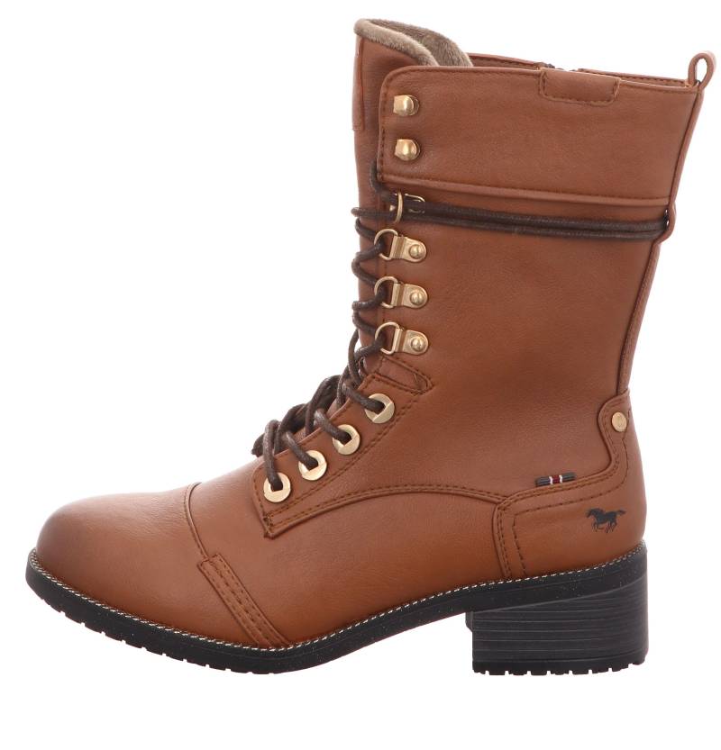 Schnuer-Booty cognac - Gr. - 38 von Mustang Shoes