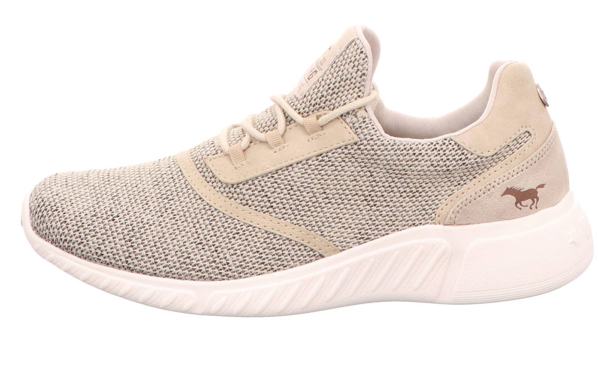 Schnürhalbschuh beige - Gr. - 41 von Mustang Shoes