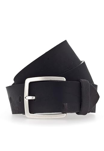 MUSTANG 40mm Leather Belt W80 Black - kürzbar von Mustang