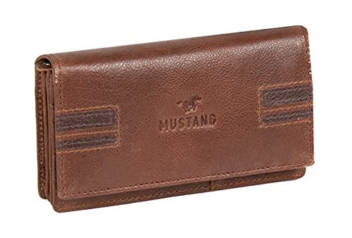MUSTANG Asti Leather Wallet Side Opening Brown von MUSTANG