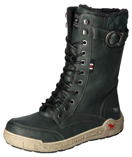 MUSTANG Damen Schnuerstiefel, Petrol, 37 EU von MUSTANG