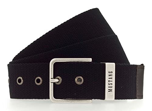 MUSTANG Woven Belt W90 Black von Mustang