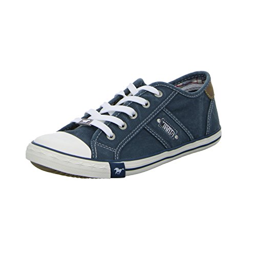 MUSTANG Damen 1099-302-87 Sneaker, Blau Blau Grün, 37 EU von MUSTANG