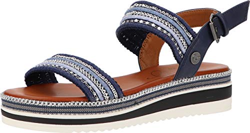 Mustang Damen 1390-802 Sandale, Navy, 39 EU von MUSTANG