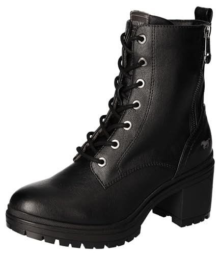 MUSTANG Damen 1409-504 Stiefelette Derby Stiefel, Schwarz, 40 EU von MUSTANG