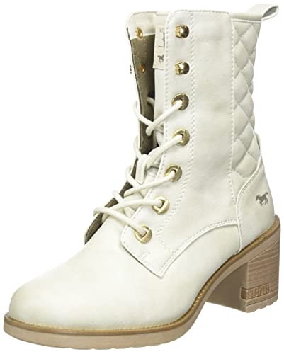 MUSTANG Damen Schnuer-Stiefelette, Ice, 38 EU von MUSTANG