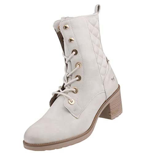 MUSTANG Damen Schnuer-Stiefelette, Ice, 39 EU MUSTANG Damen Schnuer-Stiefelette, Ice, 39 EU von MUSTANG