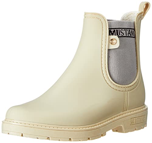 MUSTANG Damen 1444-501 Chelsea Boot, beige, 39 EU von MUSTANG