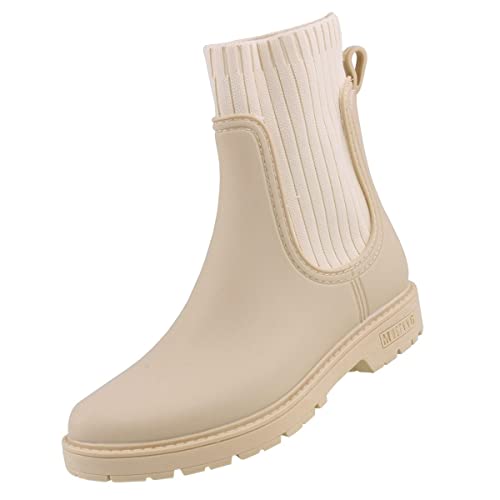 MUSTANG Damen Chelsea Boot, beige, 41 EU MUSTANG Damen Chelsea Boot, beige, 41 EU von MUSTANG