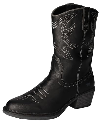 Mustang Damen 1478-503 Westernbooty, schwarz, 38 EU von MUSTANG