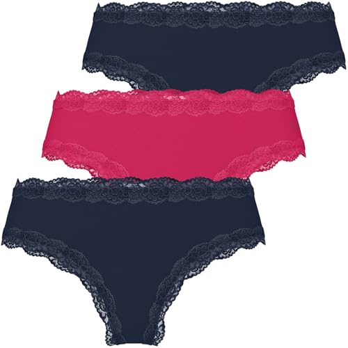 MUSTANG Panty Unterwäsche Unterhose Slip Baumwolle Modal Elasthan Damen 3er-Pack von MUSTANG