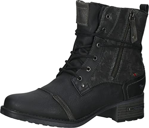 Mustang Damen Stiefelette Schwarz, Schuhgröße:EUR 45 von Mustang