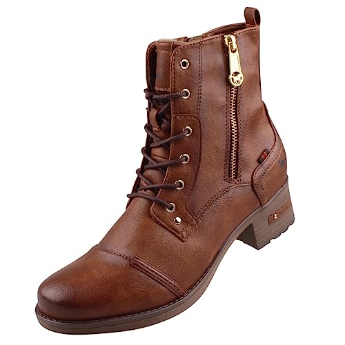 Mustang Damen Stiefeletten Braun, Schuhgröße:EUR 44 von Mustang