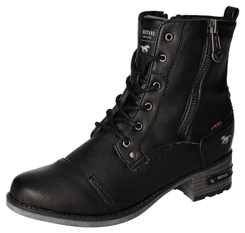 Mustang Damen Stiefeletten Schwarz, Schuhgröße:EUR 44 von Mustang