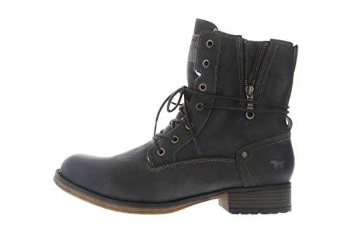 Mustang Damen Stiefeletten gefüttert Grau, Schuhgröße:EUR 45 von Mustang