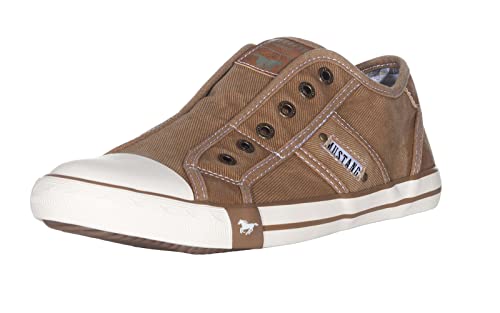 Mustang Herren Canvas Sneaker Braun EU 45 von Mustang