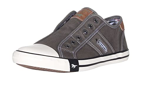 Mustang Herren Canvas Sneaker Grau EU 47 von Mustang