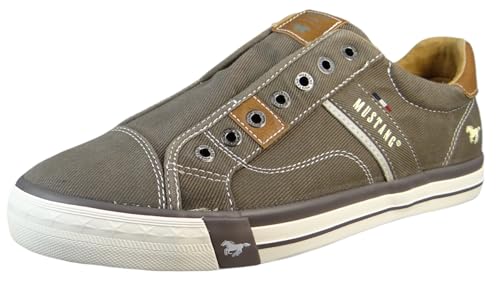 Mustang Herren Canvas Sneaker Grau EU 48 von Mustang