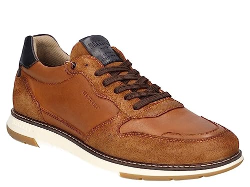 MUSTANG Herren Halbschuh Sneaker Schnürung Leder 4946-304, Größe:41 EU, Farbe:Braun von MUSTANG