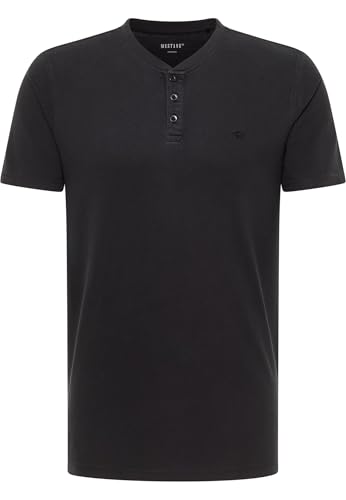 Mustang - Herren Shirt, Style Austin (1016862), Größe:3XL, Farbe:Jet Black (4188) von MUSTANG