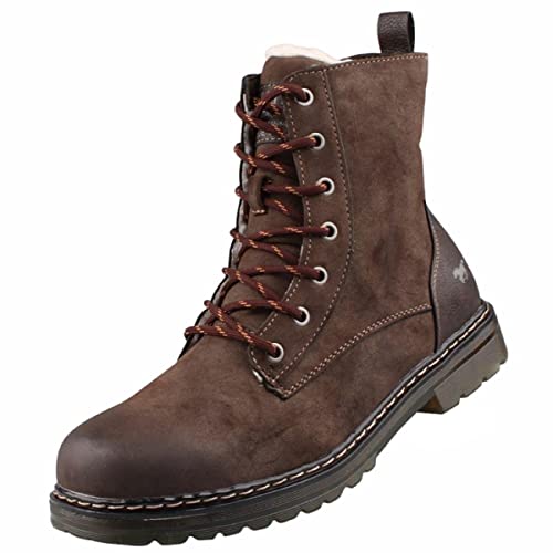 Mustang Herren Stiefel gefüttert Braun, Schuhgröße:EUR 47 von Mustang