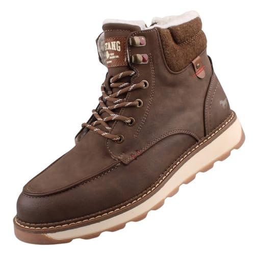 Mustang Herren Stiefel gefüttert Braun, Schuhgröße:EUR 47 von Mustang