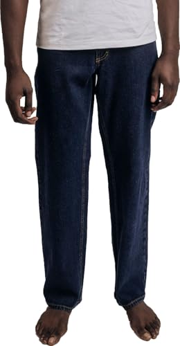 Mustang Herren Style Big Sur Straight Jeans, Dunkelblau 901, 40W x 38L von MUSTANG