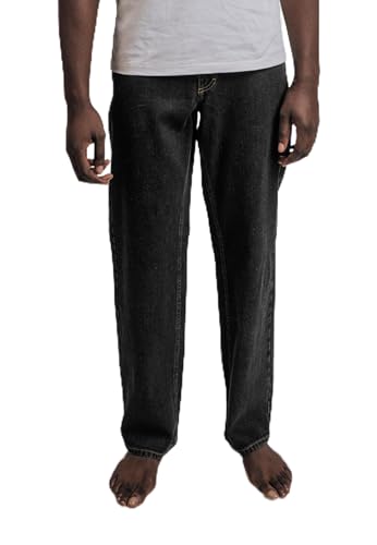 Mustang Herren Style Big Sur Straight Jeans, Tiefschwarz 940, 40W x 38L von MUSTANG