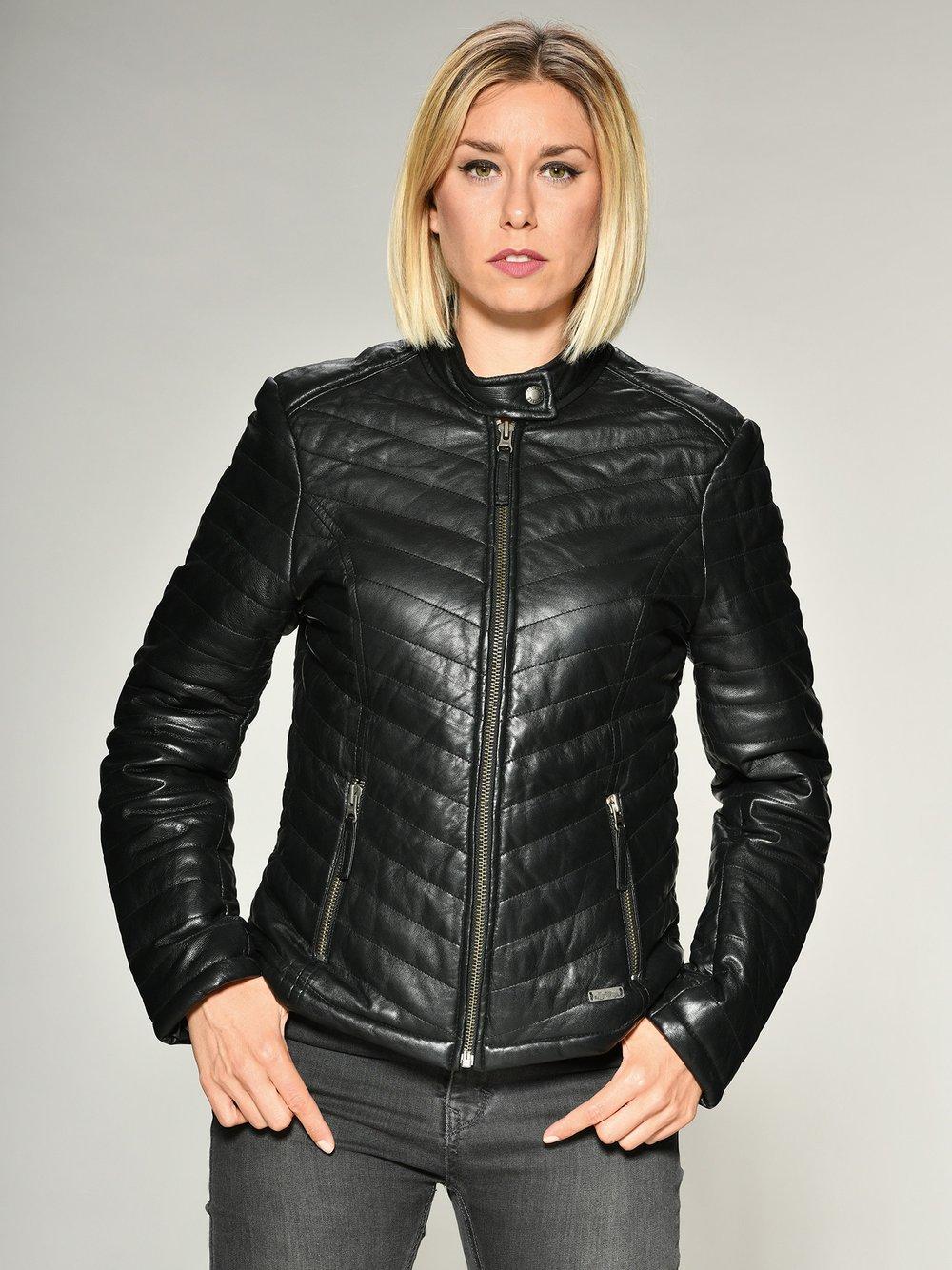 Mustang Lederjacke Damen, schwarz von Mustang