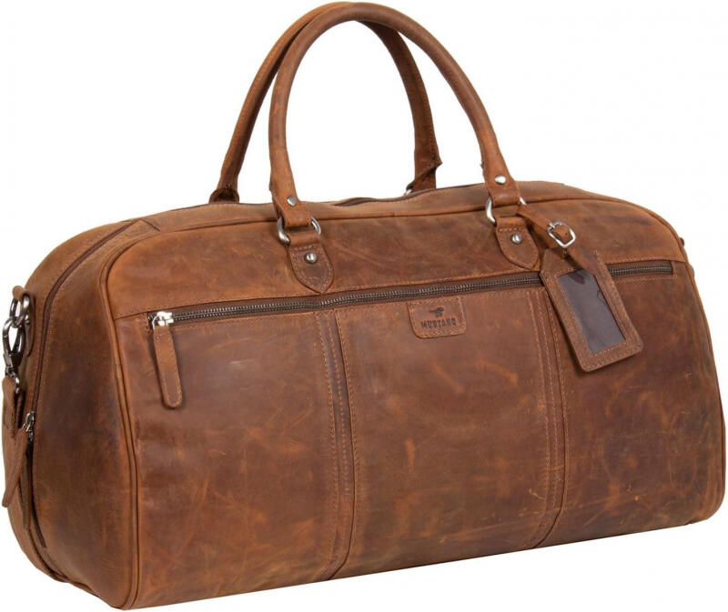 Mustang - Mustang Finn Duffel Weekender echt Leder cognac Braun von Mustang