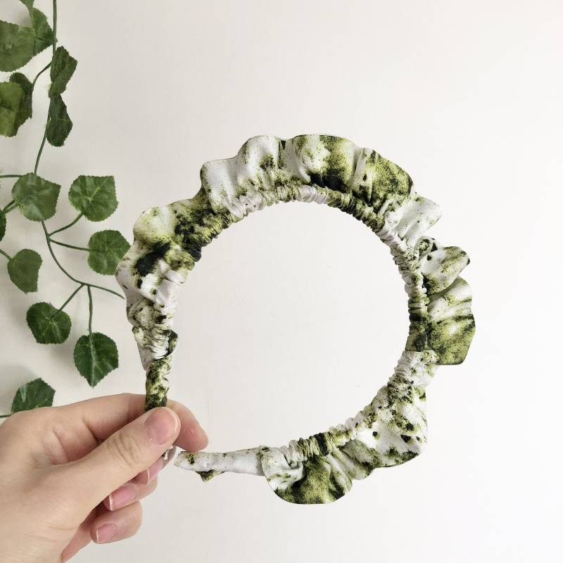 Tie Dye Seidenhaarreif Handgemachter Rüschenhaarreif Tie Dye Seidenhaarreif Handgemachter Rüschenhaarreif von MustardMonday